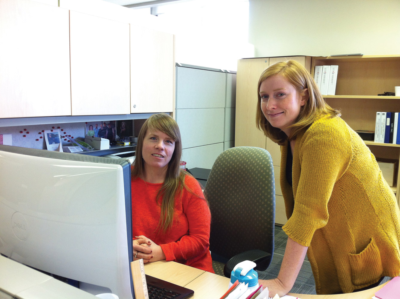 Members of Ontario's Colleges Library Service (OCLS) work using their O3 online collaboration portal.