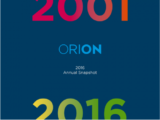 ORION's 2016 Annual Snapshot